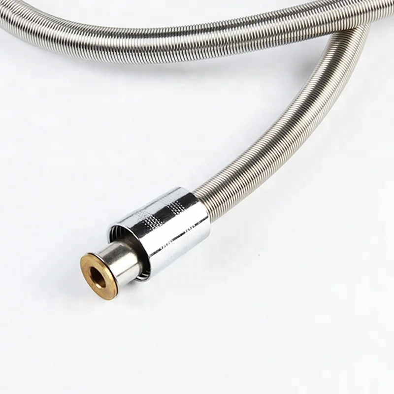 high spiral stainless steel wire reinforced spring shower hose with CE ACS Watermark