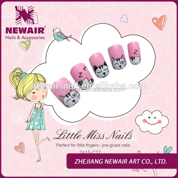 
new product 2016wholasale sweet design free false nails art tips 