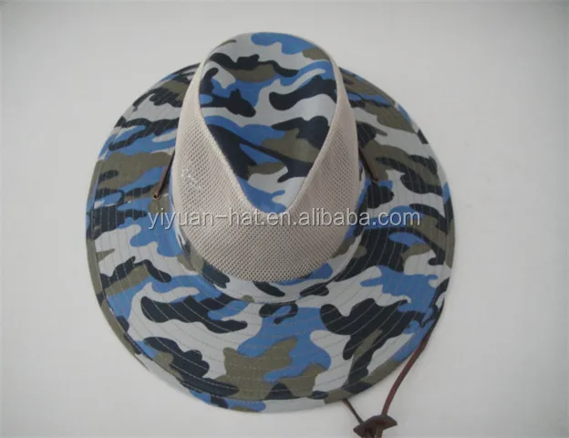 
Camouflage Color Outdoor Travelling Camping upf 50+ mesh Sides Safari Hats 