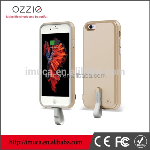 Wholesale Mobile Accessories Portable 2000mAh Smartphone Power Bank Charger Case for iPhone 6s