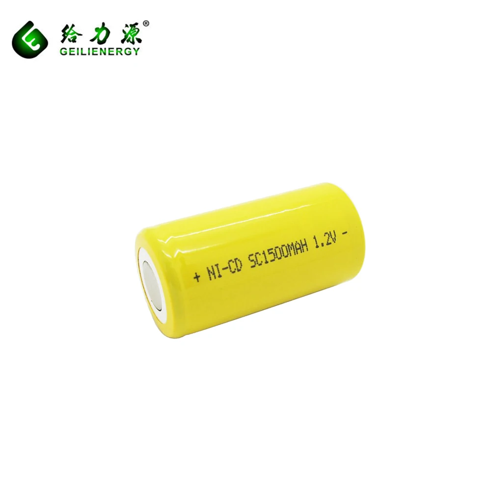 ni cd sc1800mah 1200mah 1500mah 1.2v 3.6v 4.8v 6v 12v sc battery  d size c cells