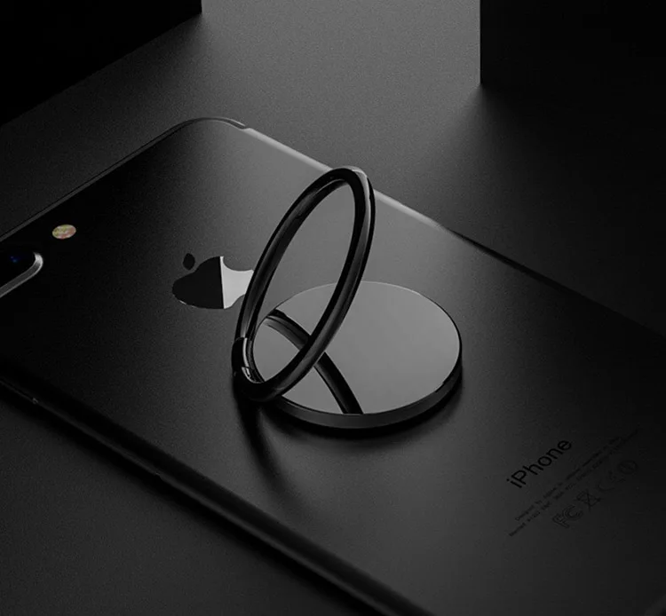 Custom Logo Ultra Thin Portable Mobile Phone Holder Cellphone Ring Holder, Metal Phone Stand Holder Ring
