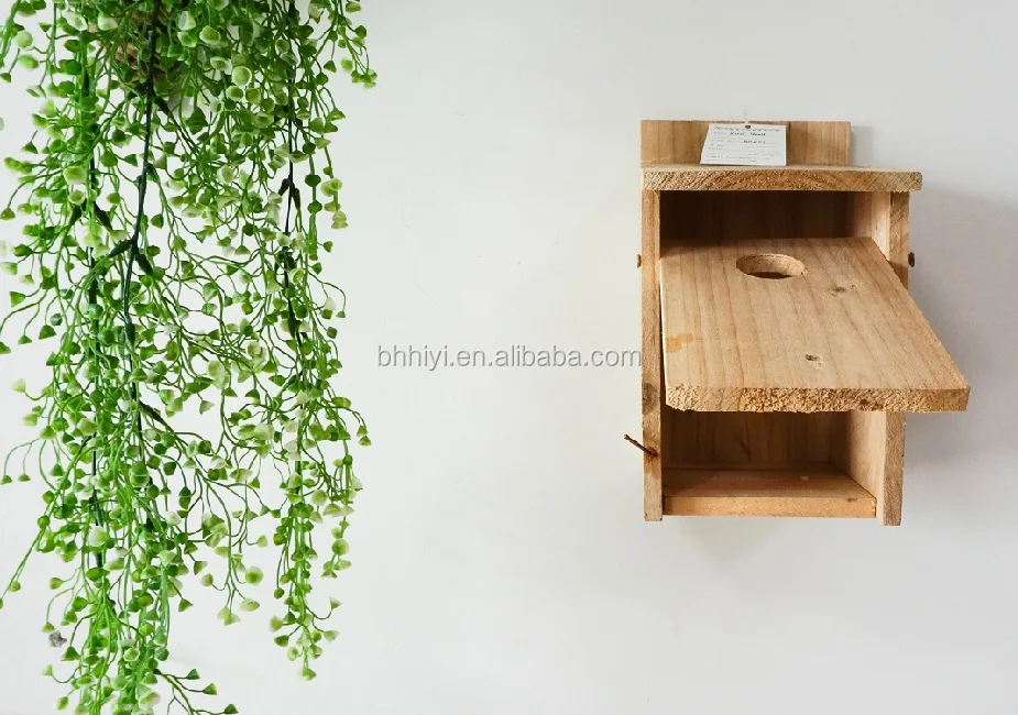 Handcrafted Bird Products Garden Wood Bird Houses Cage Nest Wholesale Birdhouse Feeders