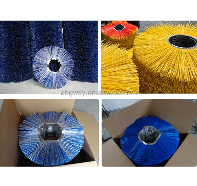 Anhui Factory Manufacture PP Material Wafer Brooms Street Road Sweeper Brushes