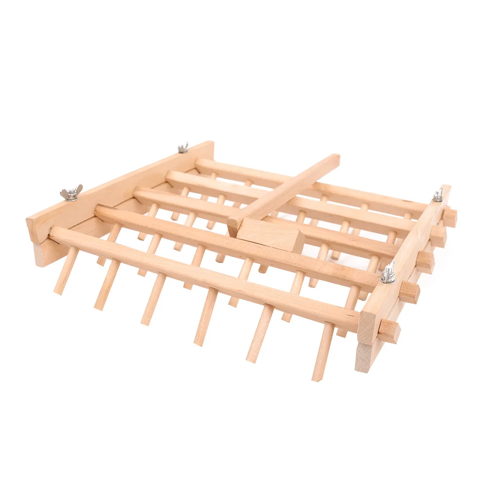 Household sewing machine wooden thread rack with 60