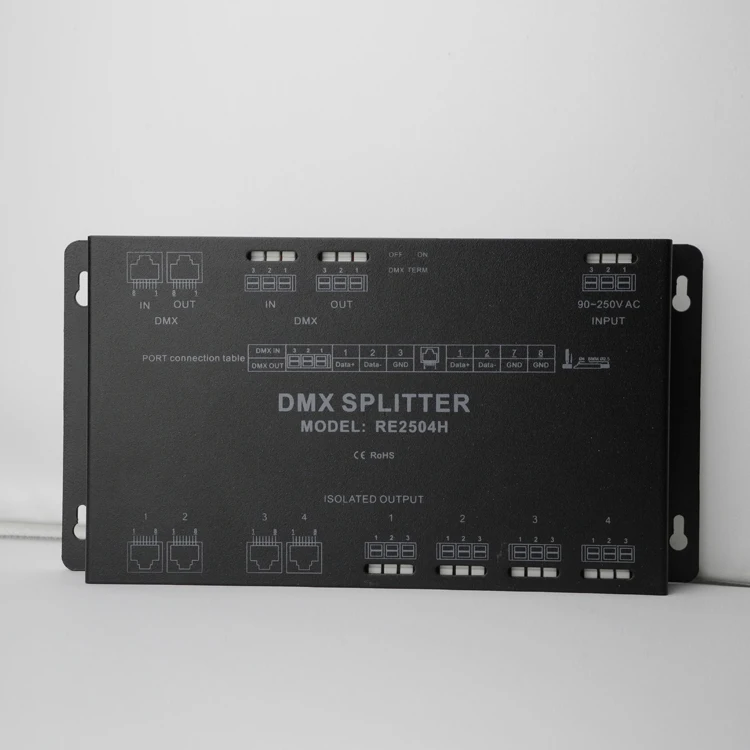 DMX512*4CH output DMX signal splitter