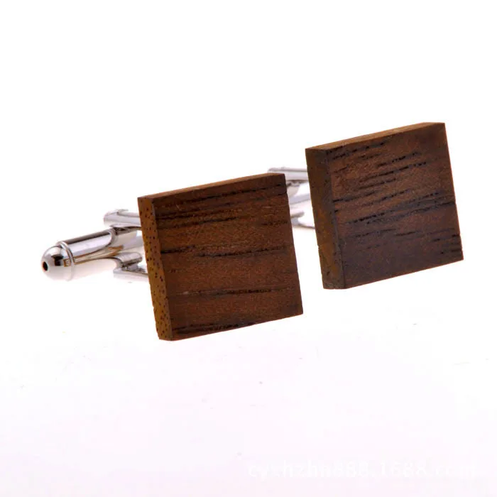 High quality novelty personalized custom wooden cufflinks for men