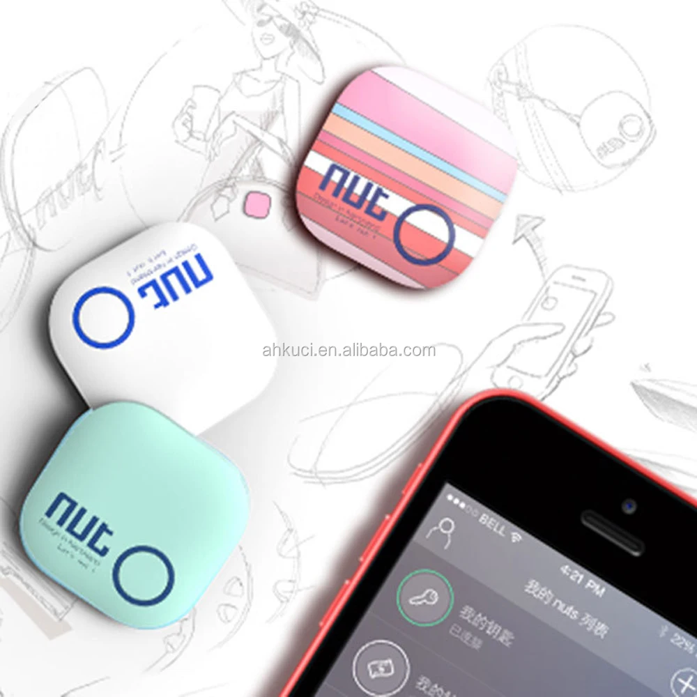White Wireless Original Nut 2 Tag Key smart Finder Smart tracker Tag Bag Wallet Locator Alarm Sensor Anti Lost for ios