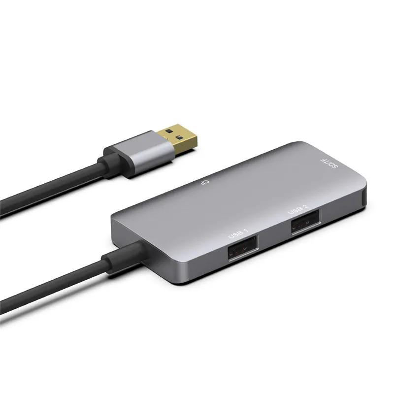 2 ports USB 3.0 HUB 3 in  1 SD TF CF Card Reader usb 3.0 fast CF card reader Adapter