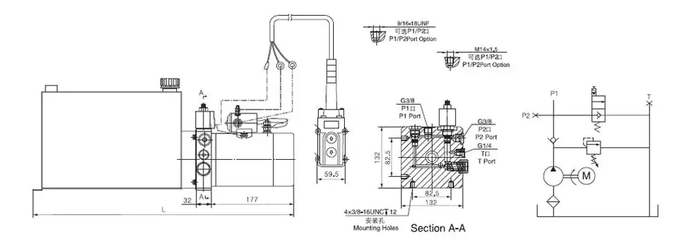 12V 24V Hydraulic Powerpack For Tipper Trailer