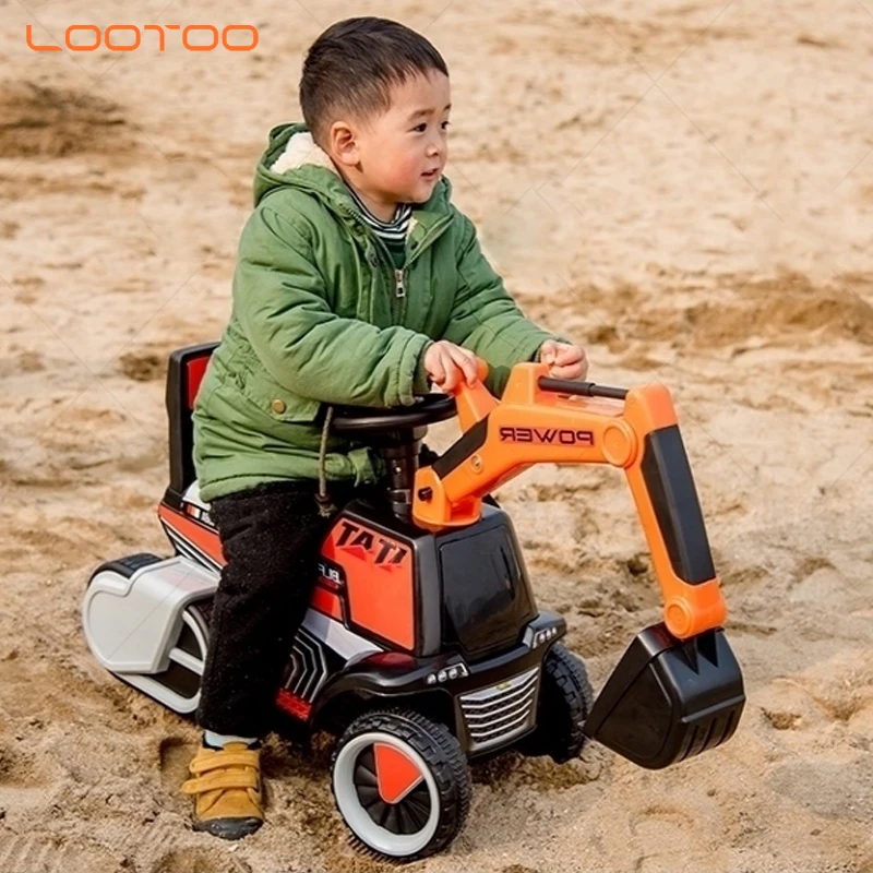 China factory cheap price electric children construction car toy excavator