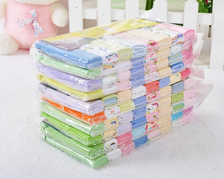 100% Cotton wash cloth baby Handkerchief newborn face towel