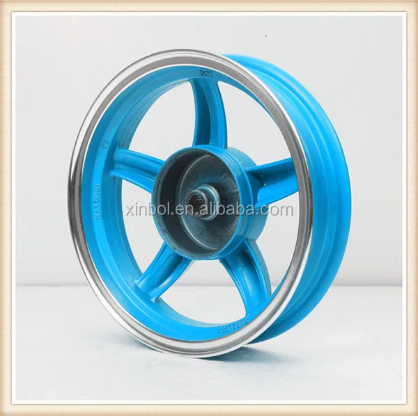 12 inch motorcycle alloy wheel rims, rear wheel with drum brake