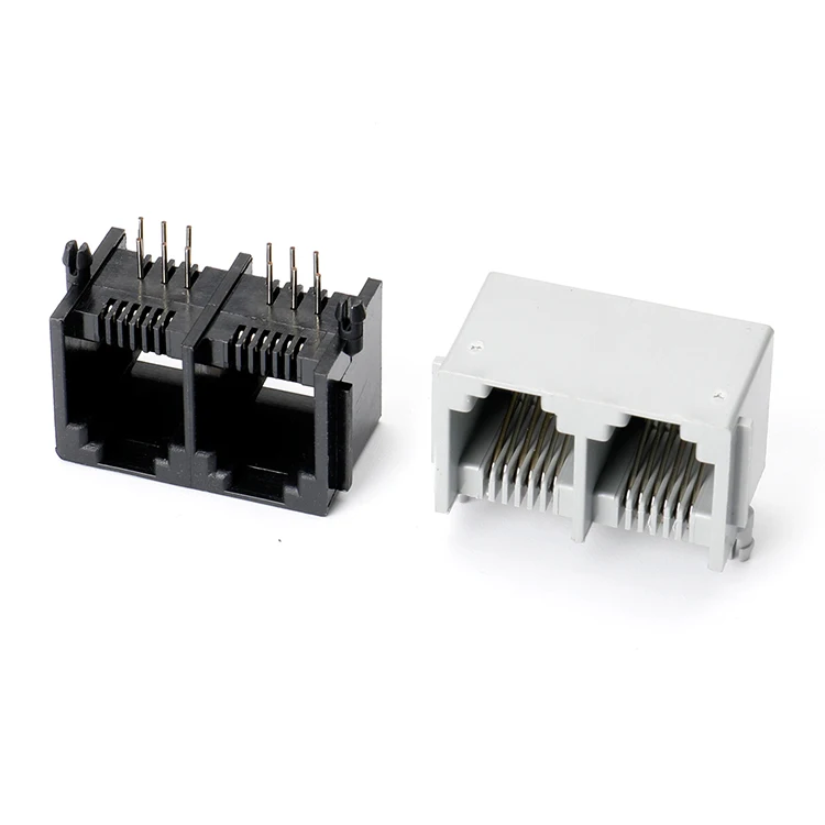 Низкий профиль Tab UP Ind Temp через отверстие 6P6C-1X2-E мини боковой вход PCB RJ45 Jack