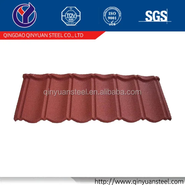 China supplier terracotta metal roof tile, easy installed corrugated roof tile