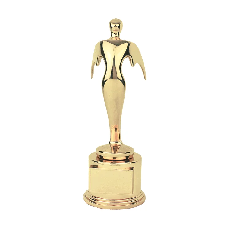 Factory souvenir gifts custom zinc alloy gold plated metallic award trophy cup