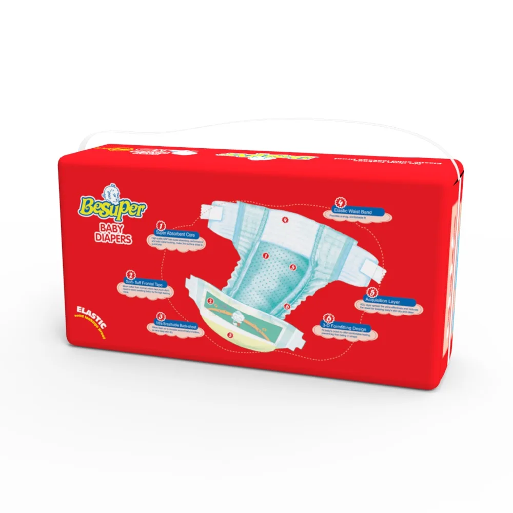 Hot Sale Low MOQ HS Code Baby Diapers Manufactured in China