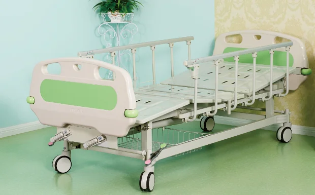 Two function manual bed from hospital bed manufacturer