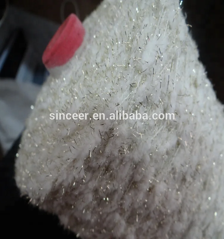 Factory price 1/3.4NM 100%Polyester fancy yarn slub yarn for knitting