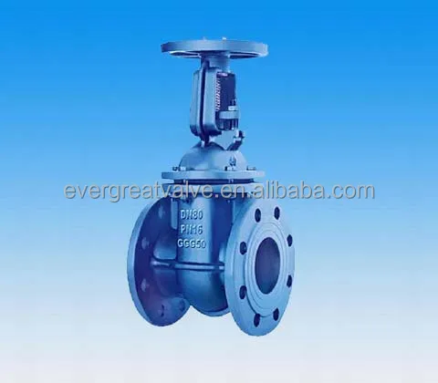 DIN3352 F4 Metal Seat Rising Stem Gate Valve, PN10