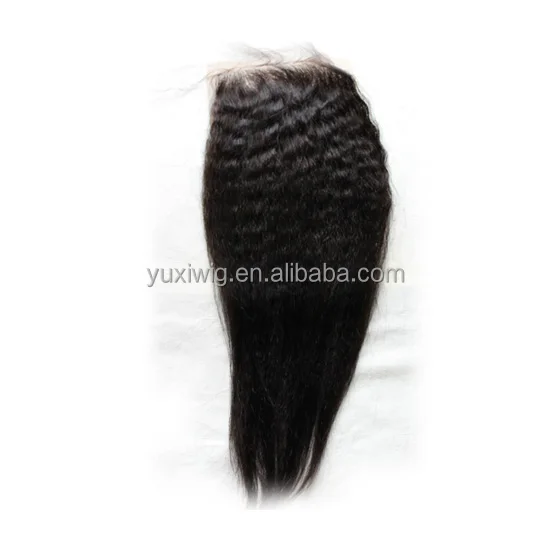 
2017 Kinky straight Yaki Hair closure 
