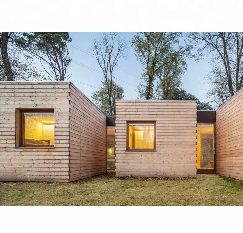 Hysun 20ft Wooden container house WPC Cladding living for home resort