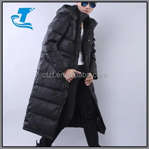 
Newest Fashion Winter Foldable Hood Ultralight Long eider down jacket 
