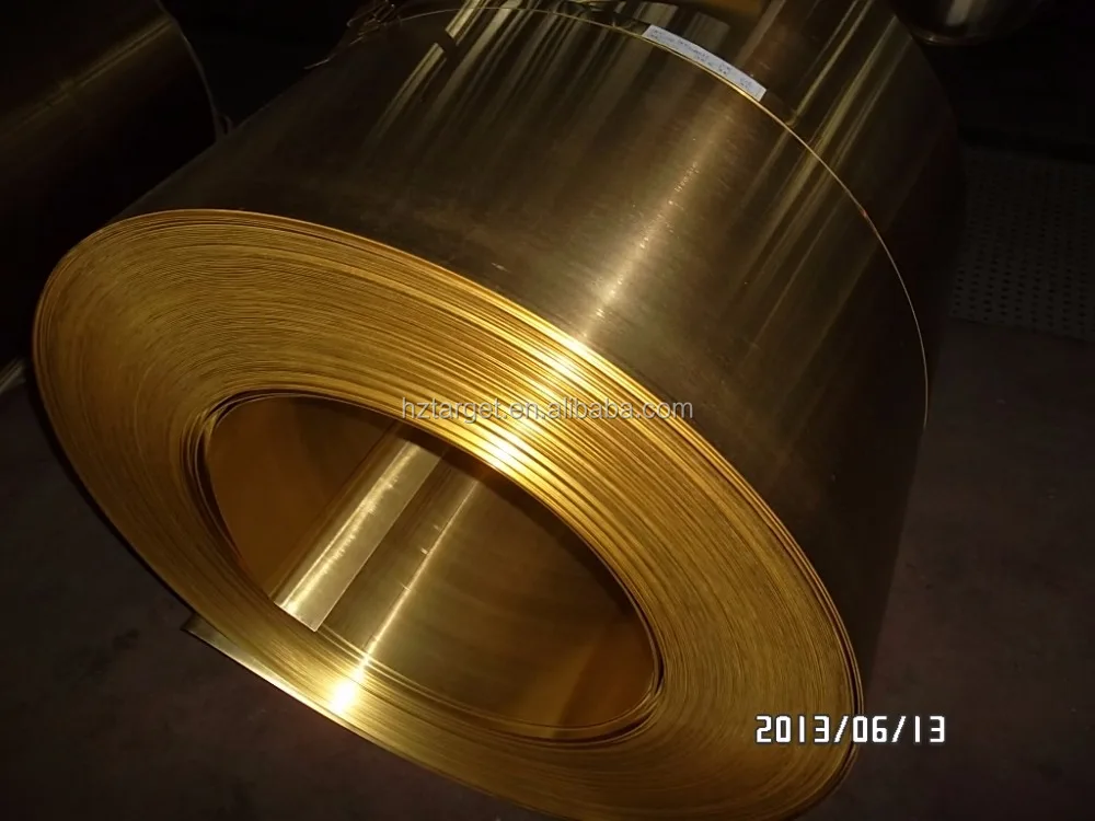 Bright Surface Polished Brass Strip C2680 For button/electric