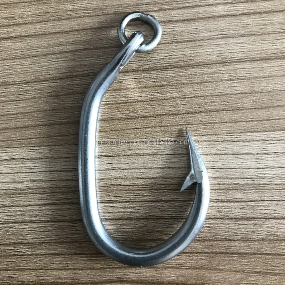 DACROMET Coating Heavy Duty 304 Stainless Steel Ring Hook for Tuna