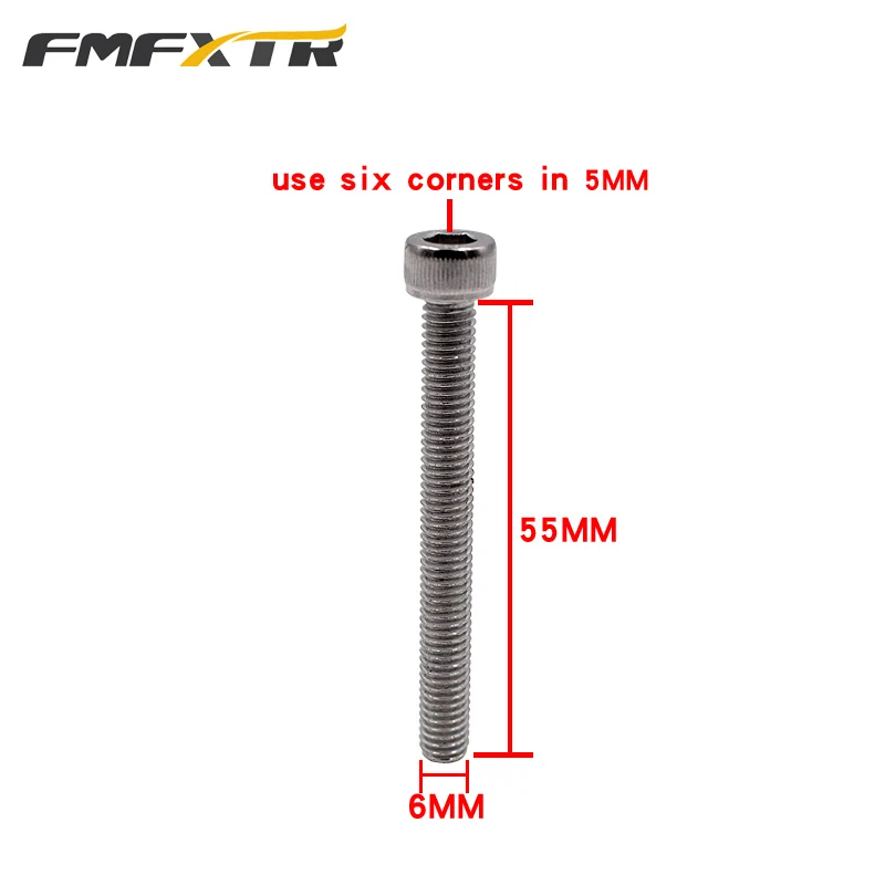 FMFXTR M6 Bolts 30mm 55mm 150mm Length Stainless steel M6 Screw Bike Parts For MTB Column Headset Stem Cap Bolt Bicycle Screw
