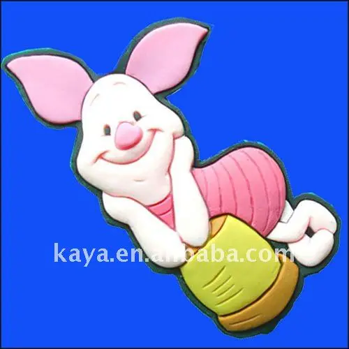 
Eco-Friendly rubber 3D fridge magnet with rabbit design 