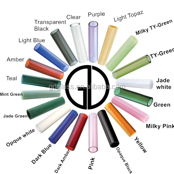 fashion trend color in 2022 Wholesale  heat resistant 3.3 glass borosilicate colored tube (60658363969)