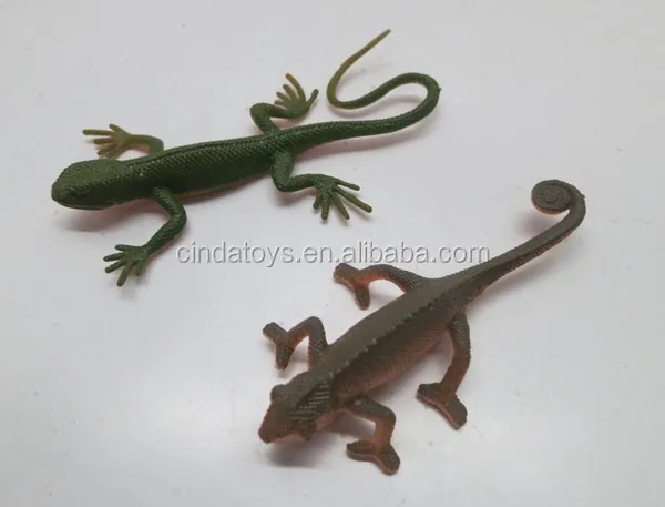 6 Assorted Plastic PVC Toy Promotional reptiles set Incredible Creatures Bearded Dragon