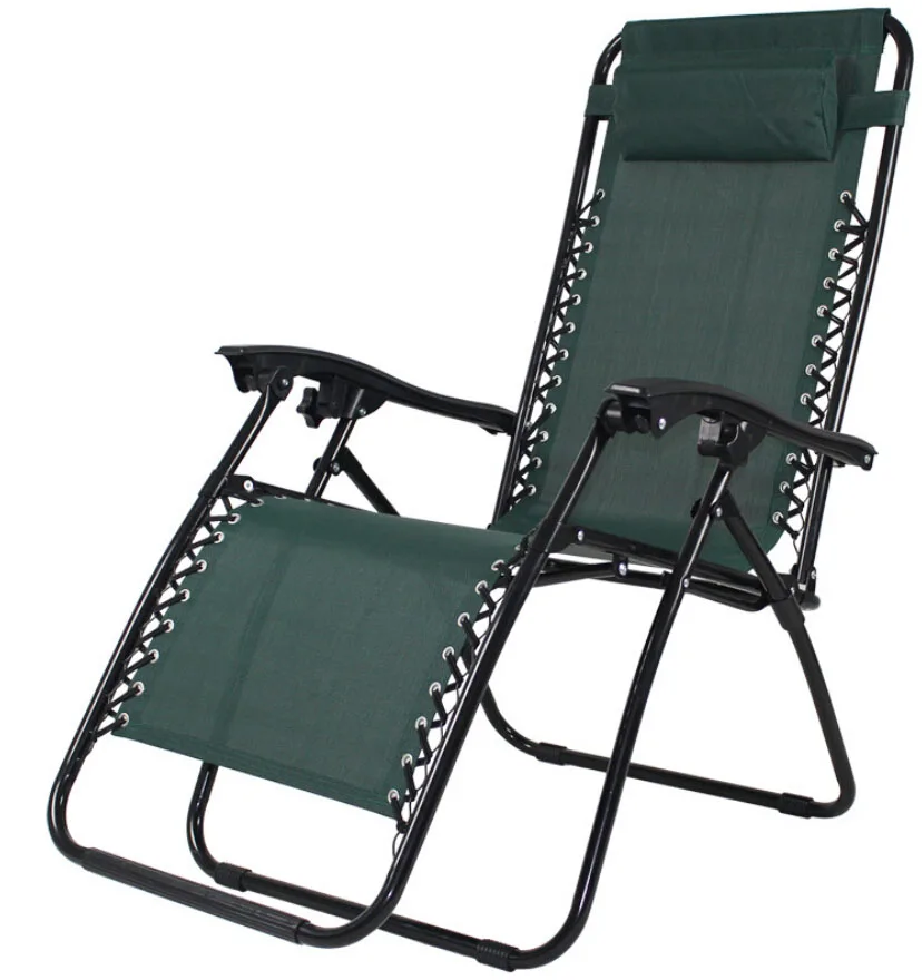 
Seat Adjustable Folding Recliner Lounge Chair with Removable Pillow and Side Table Support up to 260 lbs for Backyard Poolside 