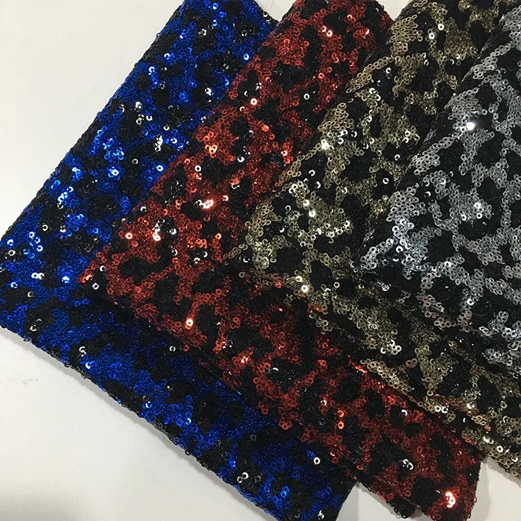 Newest Fashion Design colorful cheap wholesale gold sequin fabric