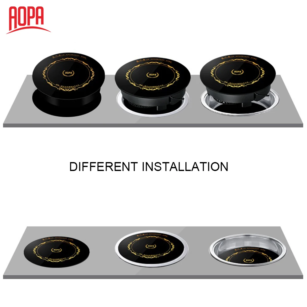 AOPA H18 eurokera industrial electrical glass induction cooktops