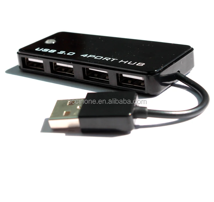 Cheap Ultra Slim Small Mini 4 Port USB 2.0 Hub High Speed Splitter Cable Adapter for Laptop PC