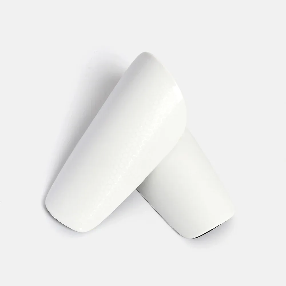 Best Selling Blank White Honeycomb Surface Lightweight Safety Mini Football Soccer Shin Guard Pads
