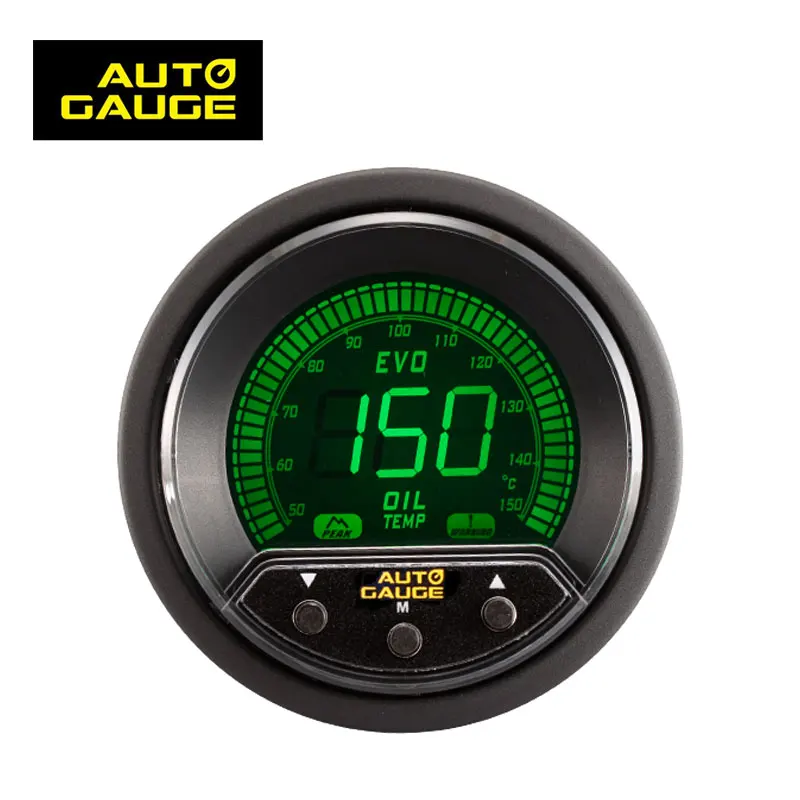 Easy Installation Led Backlight Digital Truck Peak Oil Temperature Gauge