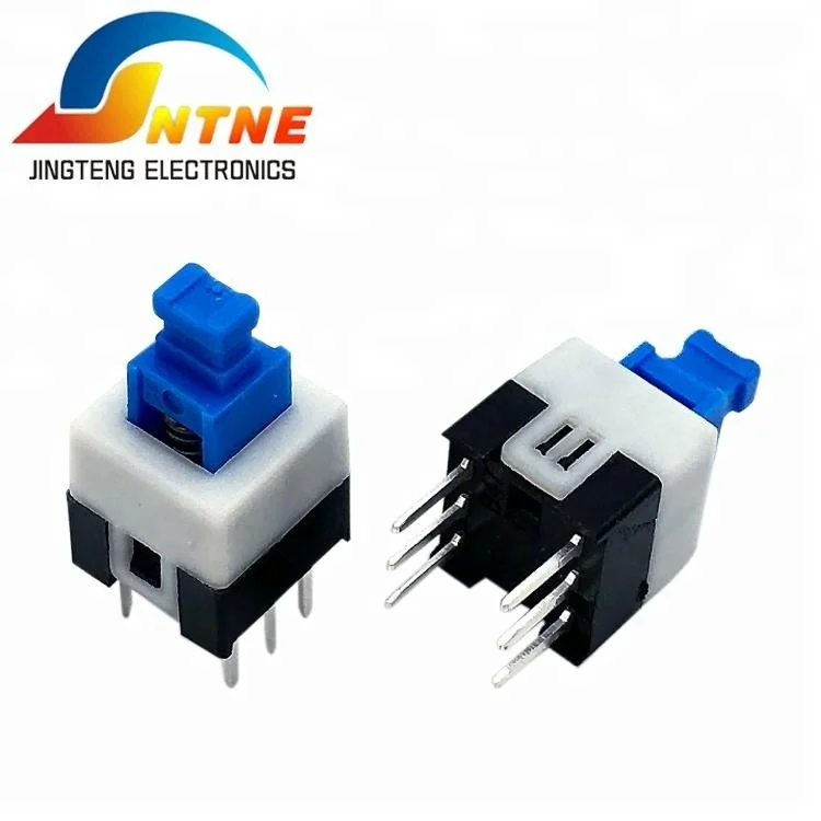 6 pin кнопочный переключатель 7*7 мм замок JT-22E07