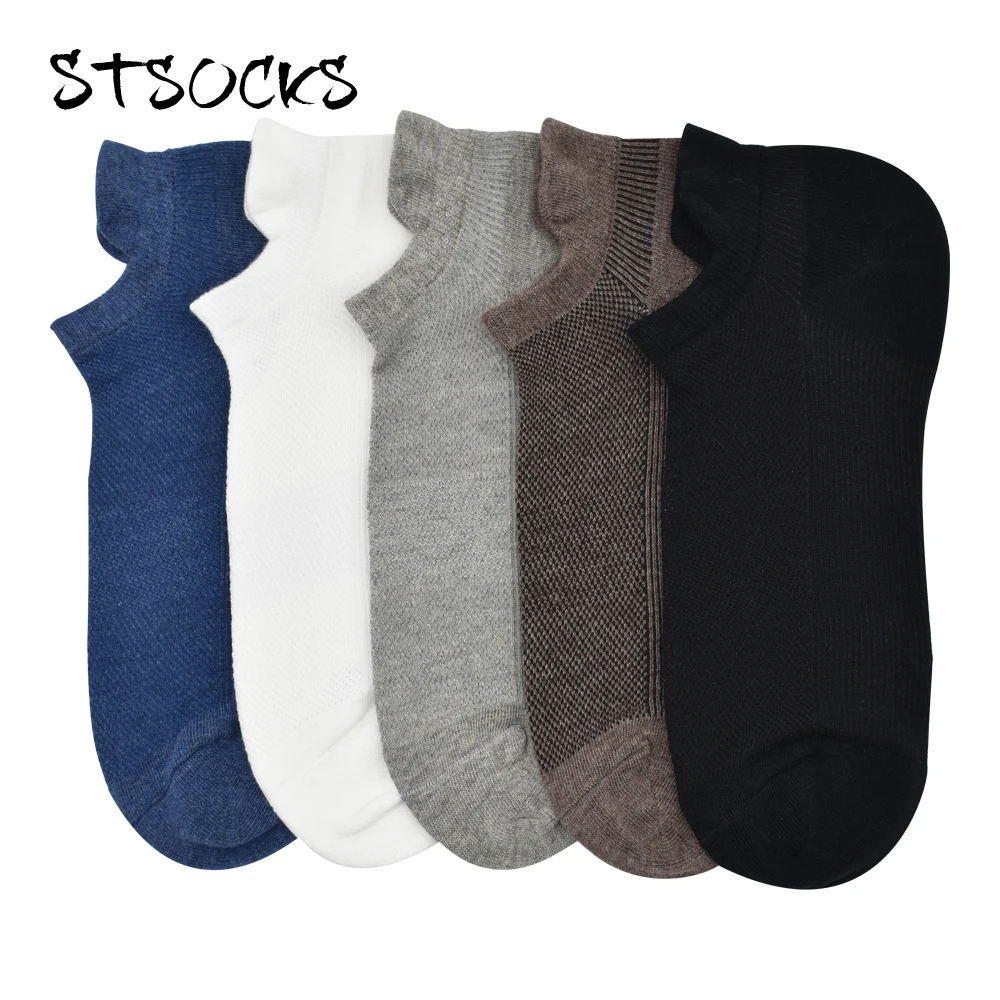 Оптовая продажа, мужские однотонные мягкие толстые спортивные носки до щиколотки, 100 чесаный хлопок, носки в наличии