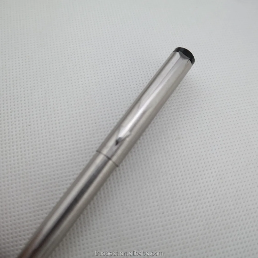 Promotion Parker Vector Gold Body & Trim GT Ball Point Pen BP Steel Fine Nib Blue Ink New