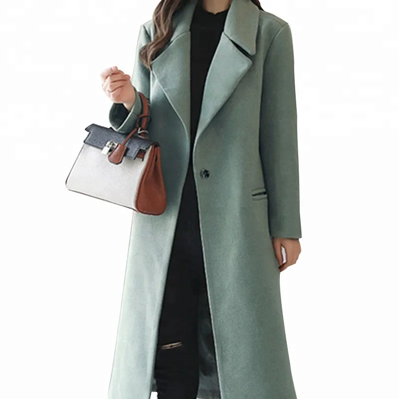 Boiled Woolen Long Cashmere Coats Overcoat Latest on Sale Desirable Luxuriant Ladies Women Adult Customized Logo Woven Trench