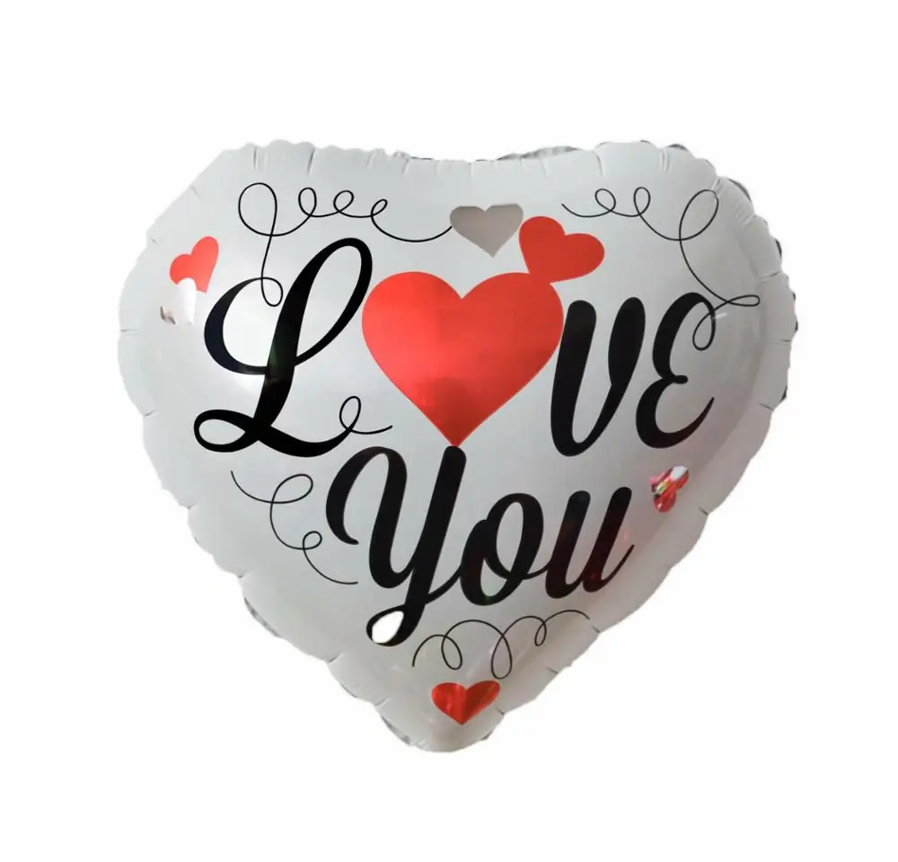 Wholesale Cheap High Quality 18 Inch Heart Shaped Wedding Party Decoration Love Aluminum Foil Balloon