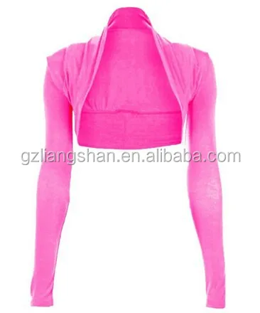China OEM Factory Wholesale Cheap Womens Long Sleeve Bolero Shrug Sweater Jacket Top