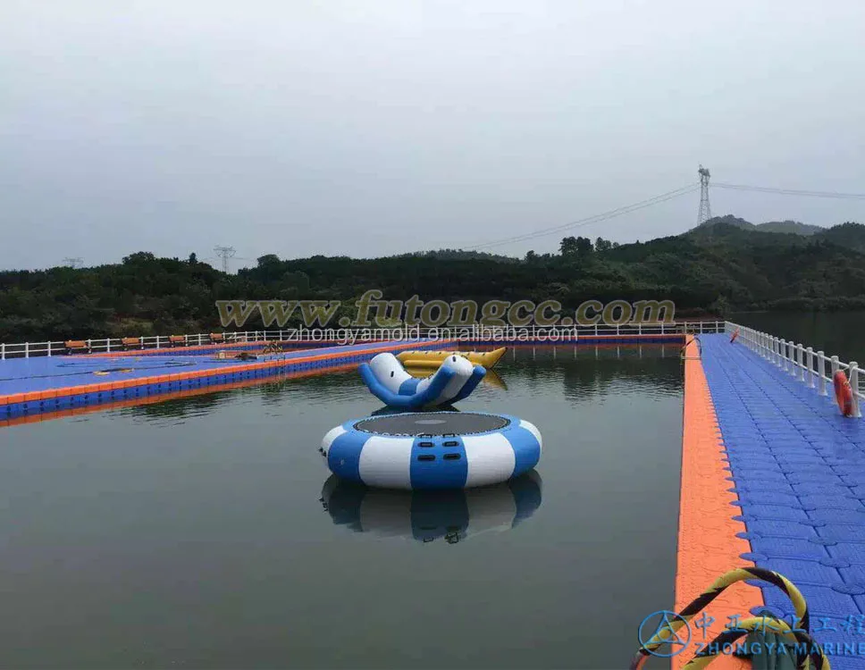 swimming pool HDPE floating pontoon cube float dock bridge platform easy installed