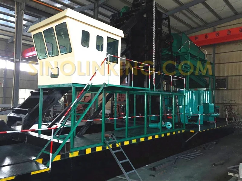 Gravity Bucket Ladder Dredger Gold Dredging Boat for Sale