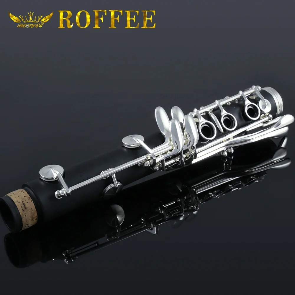 Торговая гарантия, музыкальный деревянный духовой инструмент, 17 клавиш с серебряным покрытием из 306 АБС, кларнет Bb Tone для продажи