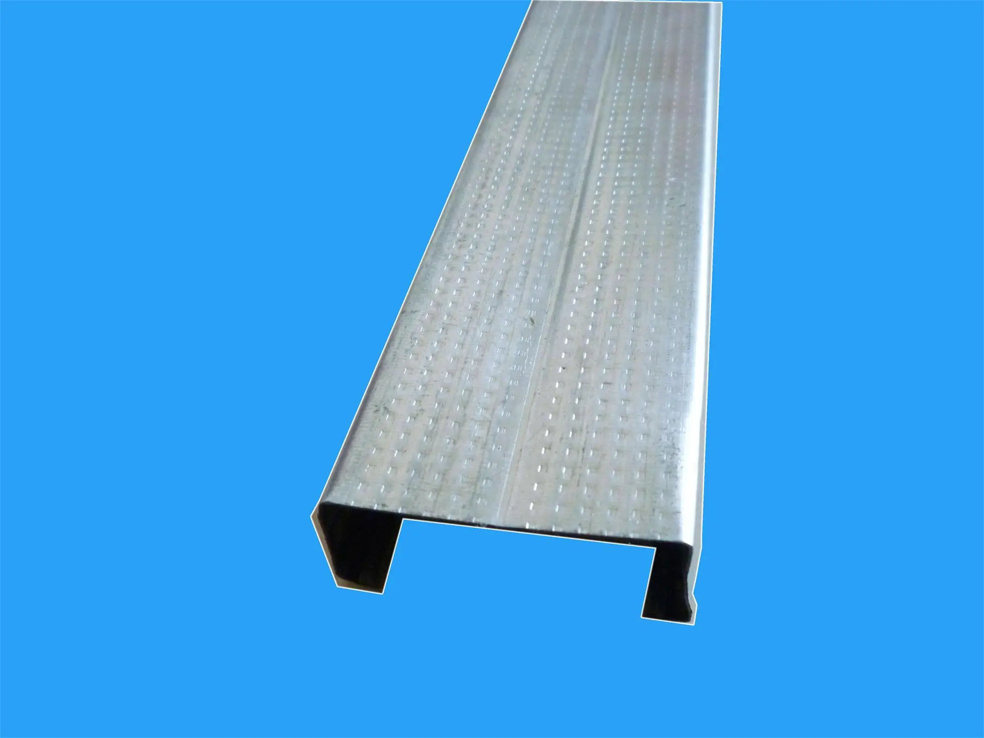 Gypsum board wall partition silver stainless steel main channel