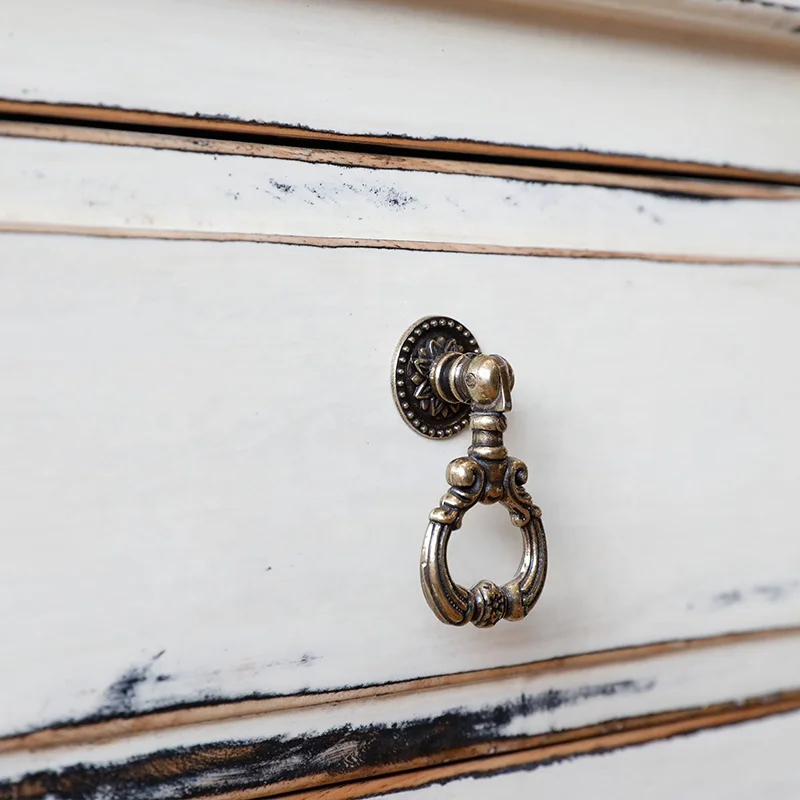 Retro cabinet taylor wood furniture Bespoke customizable furniture Vintage Distress Paint Glossy Storage Sideboard